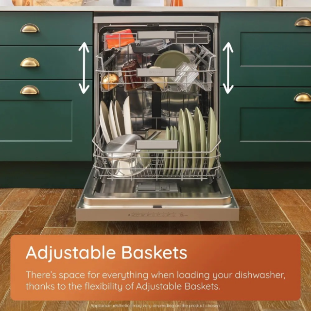 Hotpoint HP2FFC14BN6XUK Fs Full Size Dishwasher 14 Place Set 8.9L 7 Progs With Activedry Inox