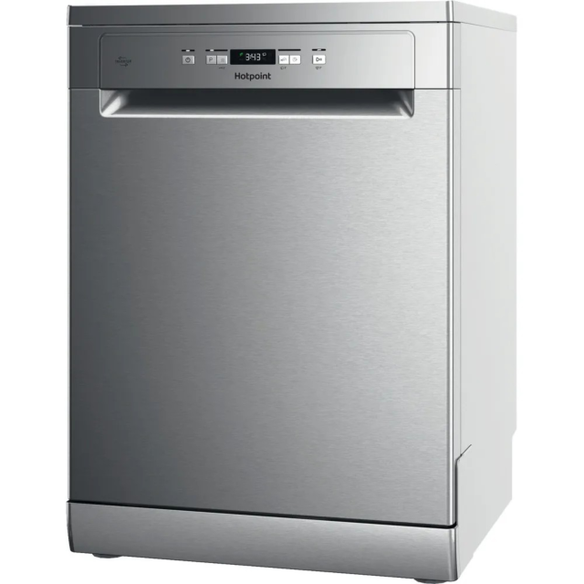 Hotpoint HP2FFC14BN6XUK Fs Full Size Dishwasher 14 Place Set 8.9L 7 Progs With Activedry Inox