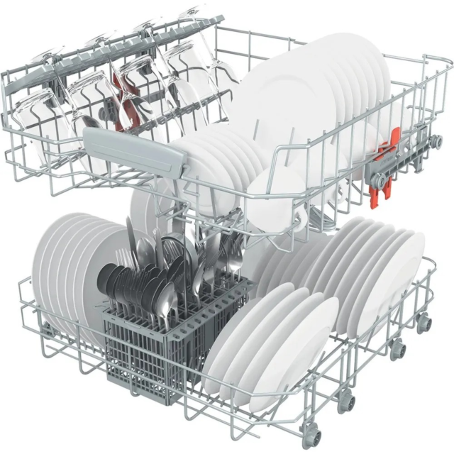 Hotpoint HP2IFC14BN6UK Bi Full Size Dishwasher 14 Place Set 8.9 L 9 Progs With Activedry Black