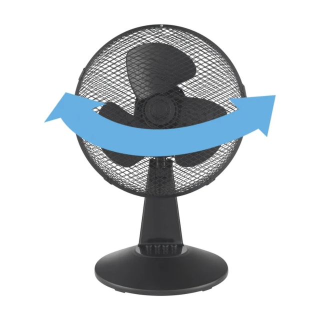 Igenix DF1210BL 12 Inch Desk Fan With 3 Speed Settings Black