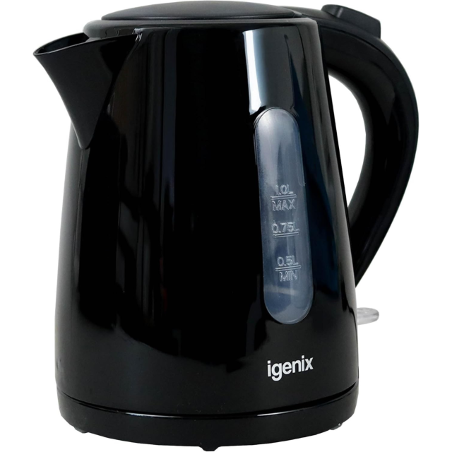 Igenix IGK11022B 1L 2200W Jug Kettle Black