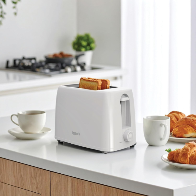 Igenix IGT0245W 650W 2 Slice Toaster White