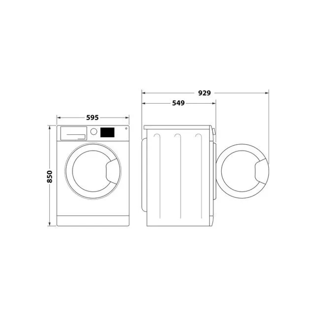 Indesit EWDE 761483 W UK Freestanding Washer Dryer - White
