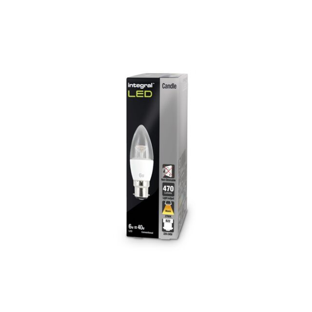 Integral 64-36-64 Led Candle 6W=40W