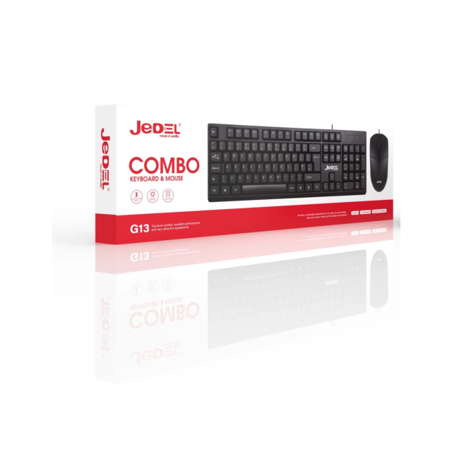 Jedel G13 Combo Keyboard + Mouse Set Black
