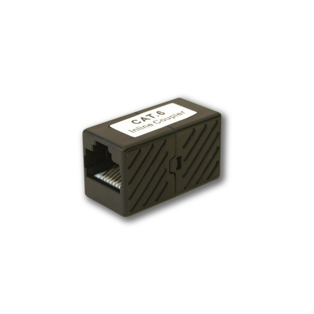 Kauden US118 Cat5e / Cat6 Coupler Black