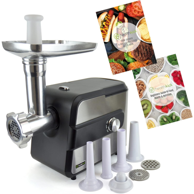 Lloytron K3321 Health Kick Meat Grinder/Mincer Black-Silver