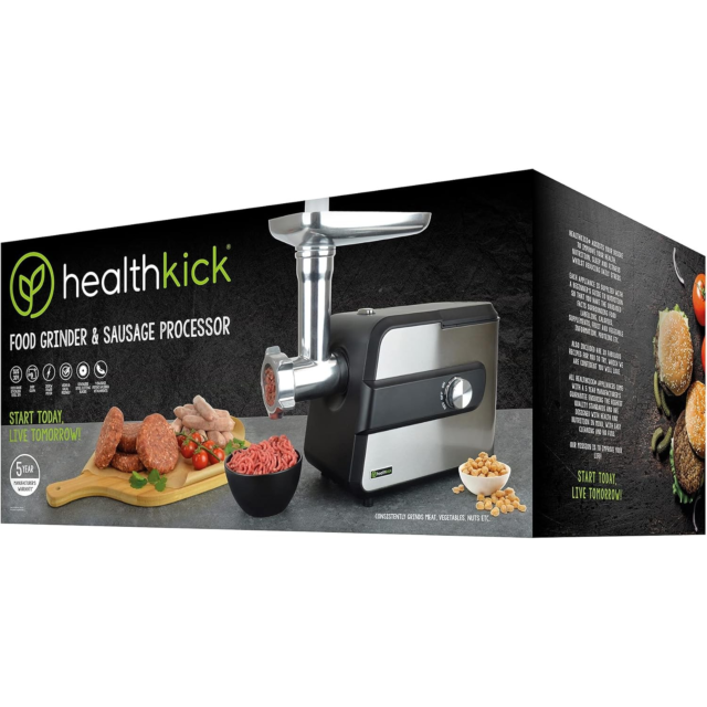 Lloytron K3321 Health Kick Meat Grinder/Mincer Black-Silver