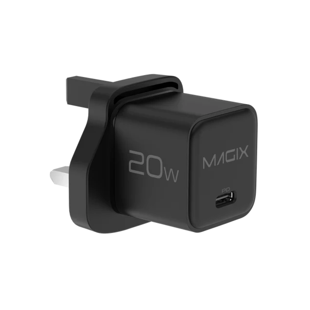 Magix MGXB232XB 20W Power Adaptor - USB Type-C (Pd) Black