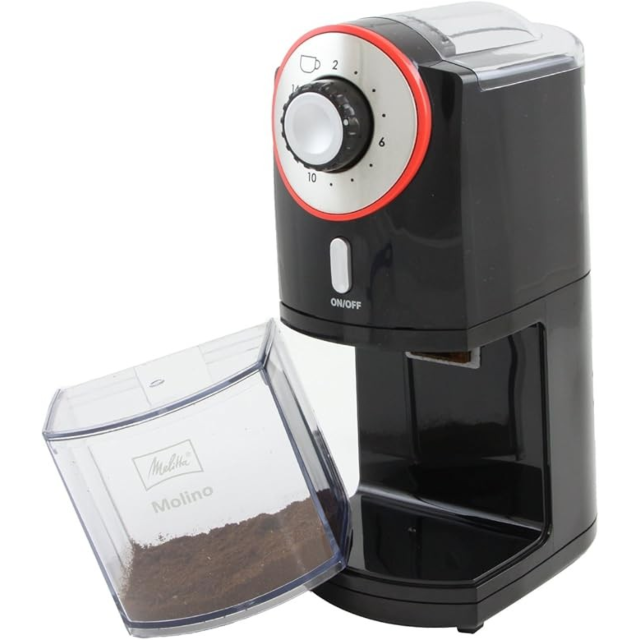 Melitta 1019-01RD Electric Coffee Grinder Black - Red