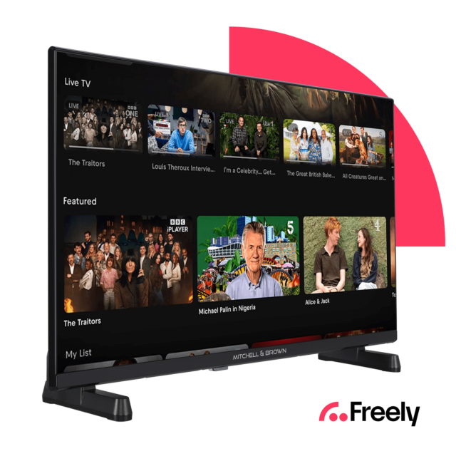 Mitchell + Brown JB-32DU1811 32inch HD Ready Smart TV Powered By TiVo - Freely Black