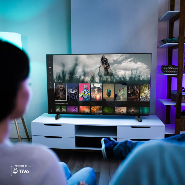 Mitchell + Brown JB-32DU1811 32inch HD Ready Smart TV Powered By TiVo - Freely Black