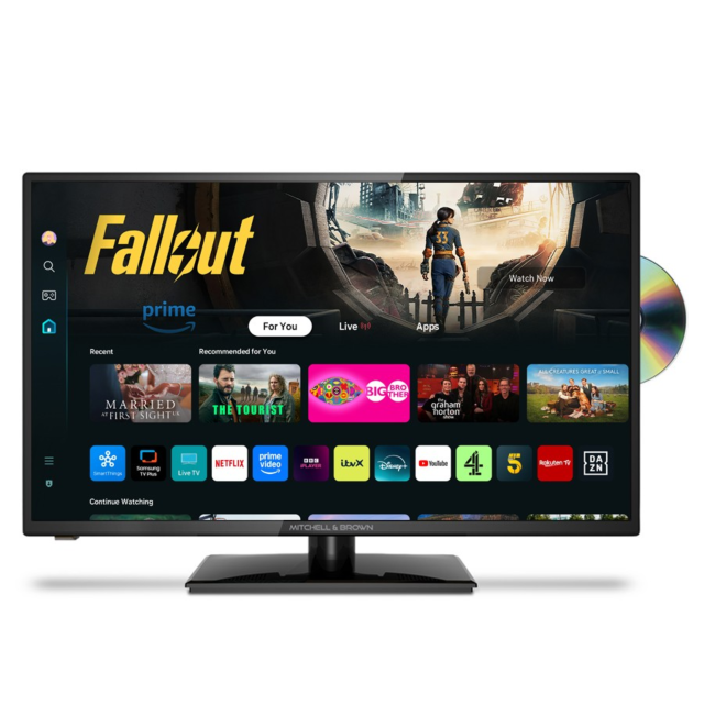 Mitchell + Brown JB-32DVD1811TZ 32″ HD Ready Tizen Smart 12V Freesat DVD TV Combo Black