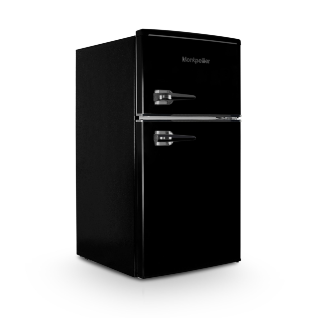Montpellier MAB2035EK Undercounter Retro Fridge Freezer Black