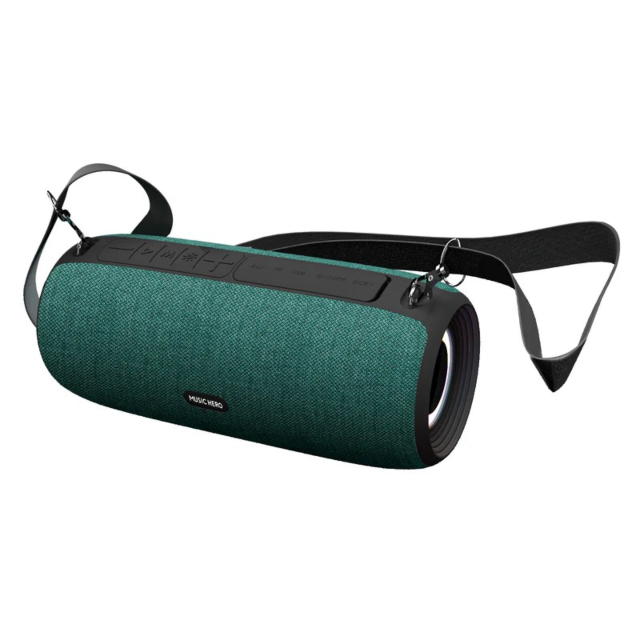 Music Hero MHSPBOOM10K Sound Boom 10W Speaker, Playing Time 4 Hours Green