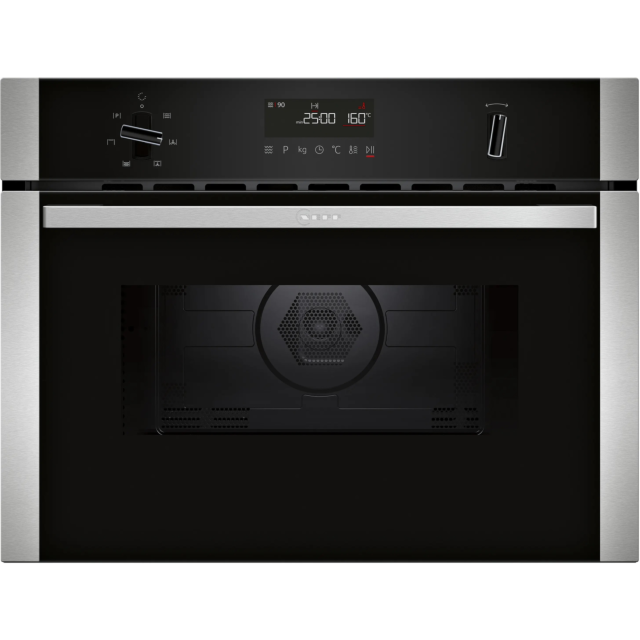Neff C1AMG84N1B N 50, Built-In Microwave Oven With Hot Air, 60 X 45 Cm, Stainless Steel
