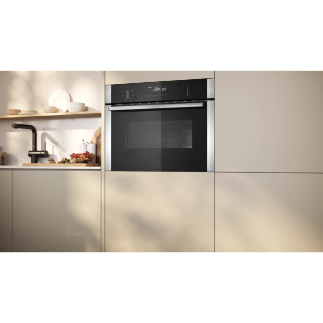 Neff C1AMG84N1B N 50, Built-In Microwave Oven With Hot Air, 60 X 45 Cm, Stainless Steel