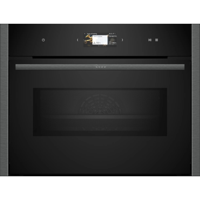 Neff C24MS71G0B, Built-in compact oven with microwave function