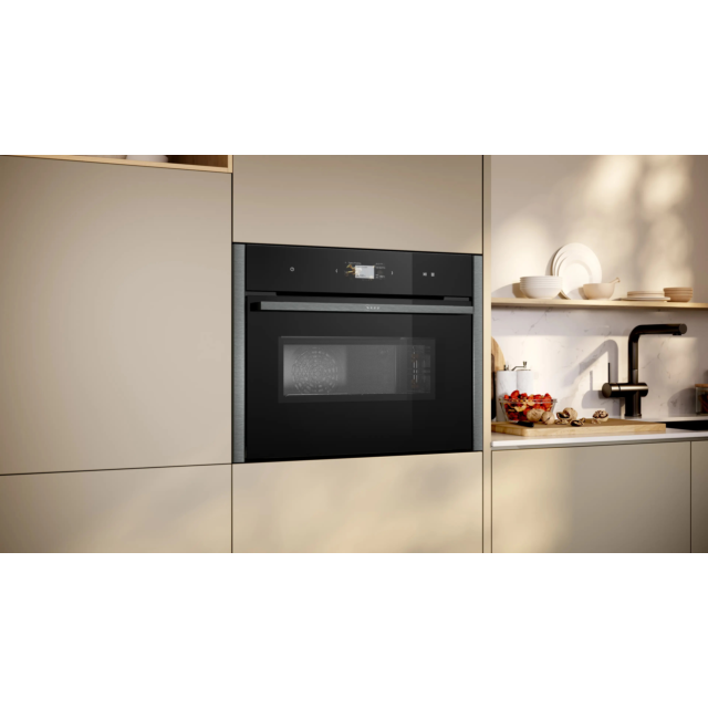 Neff C24MS71G0B, Built-in compact oven with microwave function