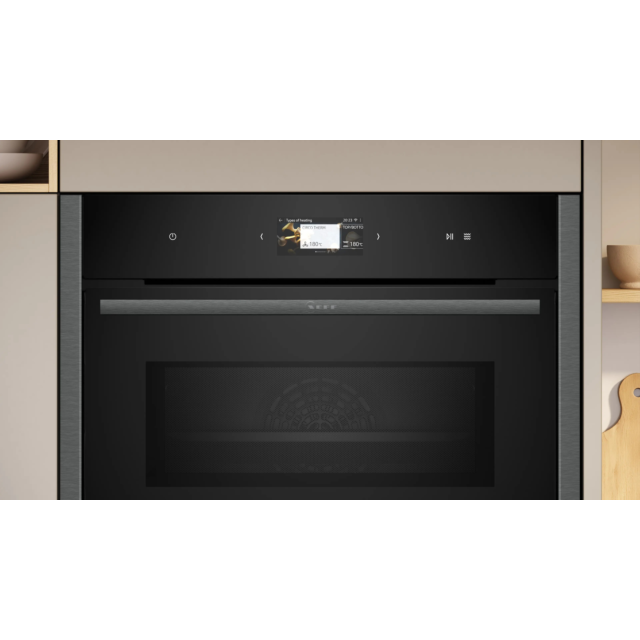 Neff C24MS71G0B, Built-in compact oven with microwave function