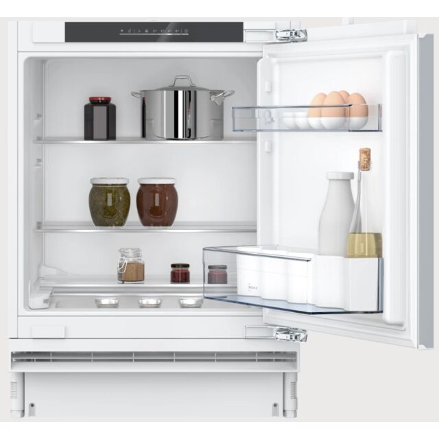 Neff KU1212FE0G N 50, Built-Under Fridge, 82 X 59.8 Cm, Flat Hinge White