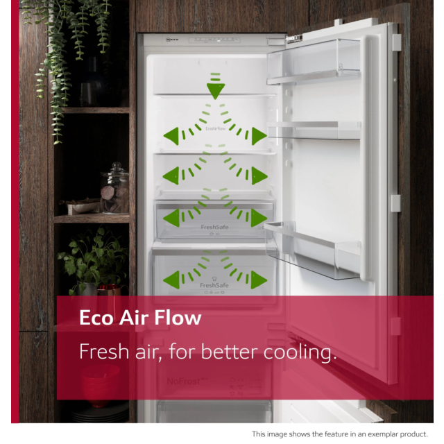 Neff KU1212FE0G N 50, Built-Under Fridge, 82 X 59.8 Cm, Flat Hinge White