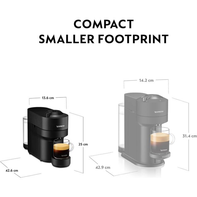 Nespresso ENV90.B Vertuo Pop Coffee Machine Bundle Pack Black