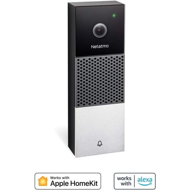 NETATMO NDB-PRO Smart, Video Doorbell, Black-Silver