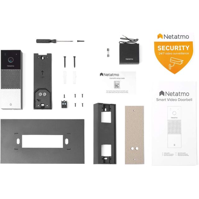 NETATMO NDB-PRO Smart, Video Doorbell, Black-Silver
