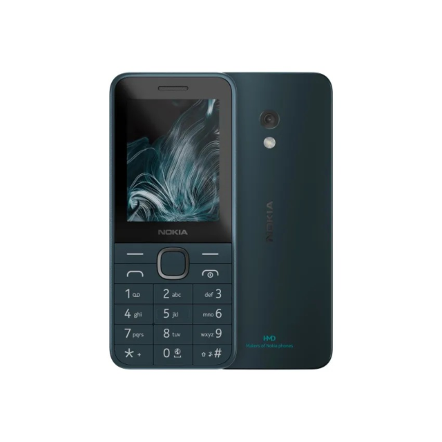 Nokia 1GF025FPG2L02 225 4G 2.4inch Feature Phone, Dual Sim Dark Blue