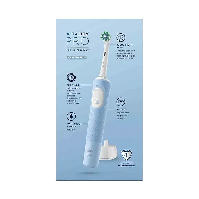 Oral B ORAD12PROCABL Pro Vitality Electric Toothbrush Blue