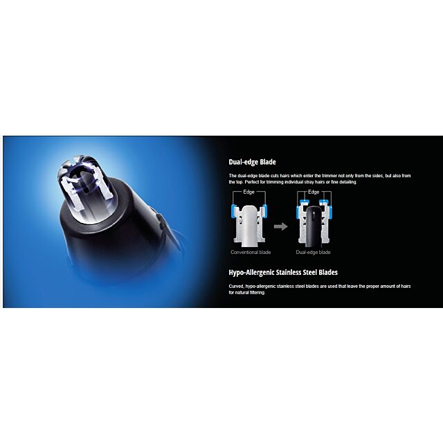 Panasonic ER-GN30-K503 Nose Hair Trimmer, Battery