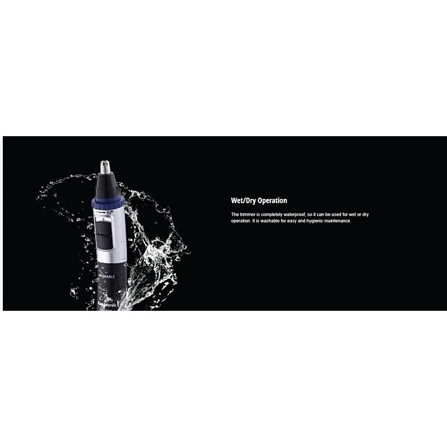 Panasonic ER-GN30-K503 Nose Hair Trimmer, Battery