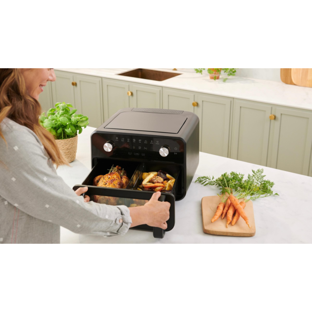 Panasonic NF-BC1000KXC 10L Air Fryer With Large Capacity Flexible Basket Black