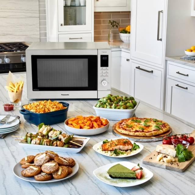 Panasonic NN-CD88QSBPQ 1000W Inverter Microwave, Air Fryer, Grill & Convection Oven Silver
