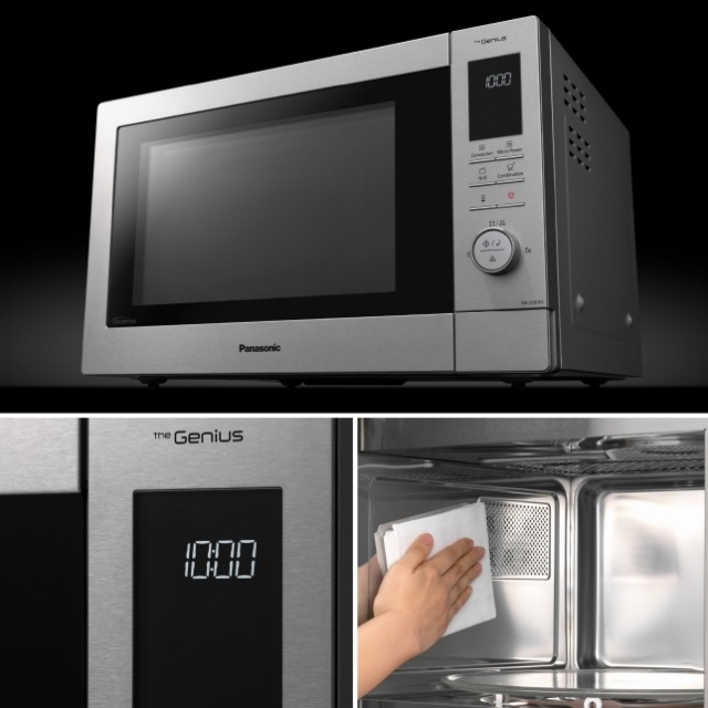 Panasonic NN-CD88QSBPQ 1000W Inverter Microwave, Air Fryer, Grill & Convection Oven Silver