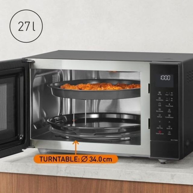 Panasonic NN-CT56RBBPQ 27L 1000W 4 In 1 Combi Inverter Microwave Oven Black