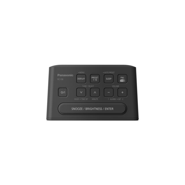 Panasonic RC-D8EB-K User-Friendly DAB/FM Clock Radio