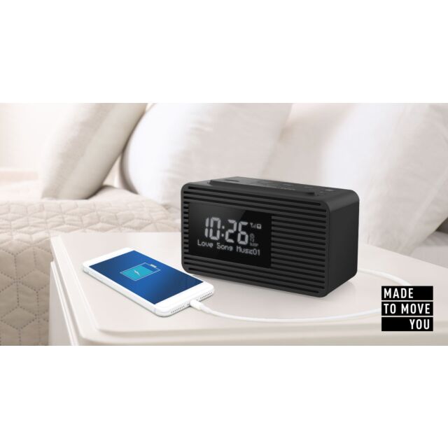 Panasonic RC-D8EB-K User-Friendly DAB/FM Clock Radio