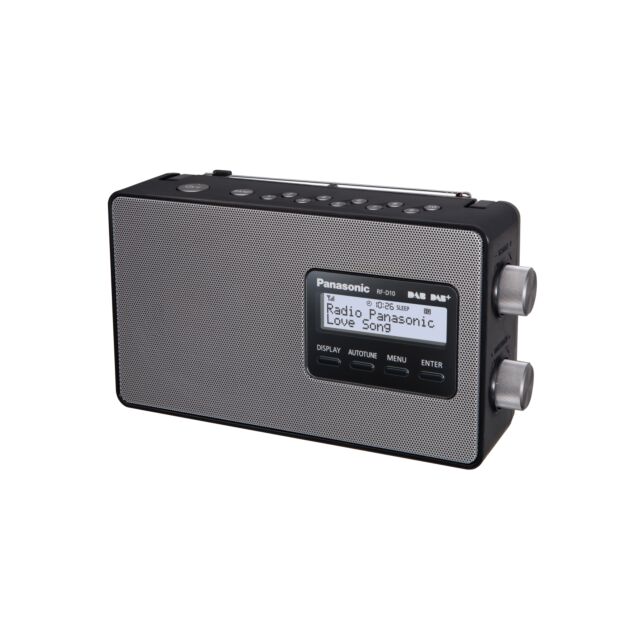 Panasonic RF-D10EB-K Portable Dab/Dab FM Radio (10 X Presets) Black