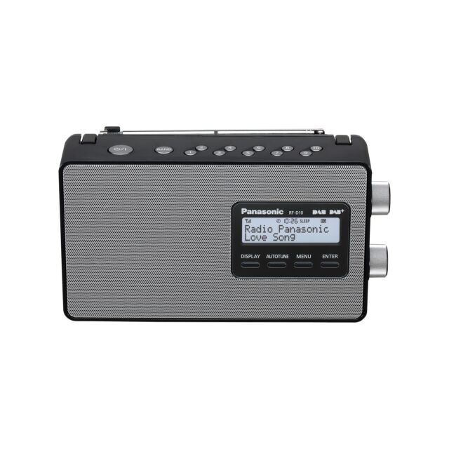 Panasonic RF-D10EB-K Portable Dab/Dab FM Radio (10 X Presets) Black