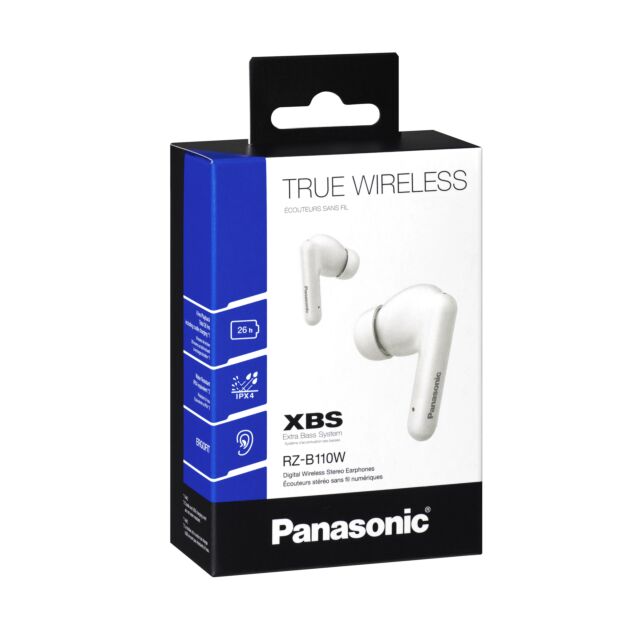Panasonic RZ-B110WDE-W Digital Wireless Stereo Earphones White
