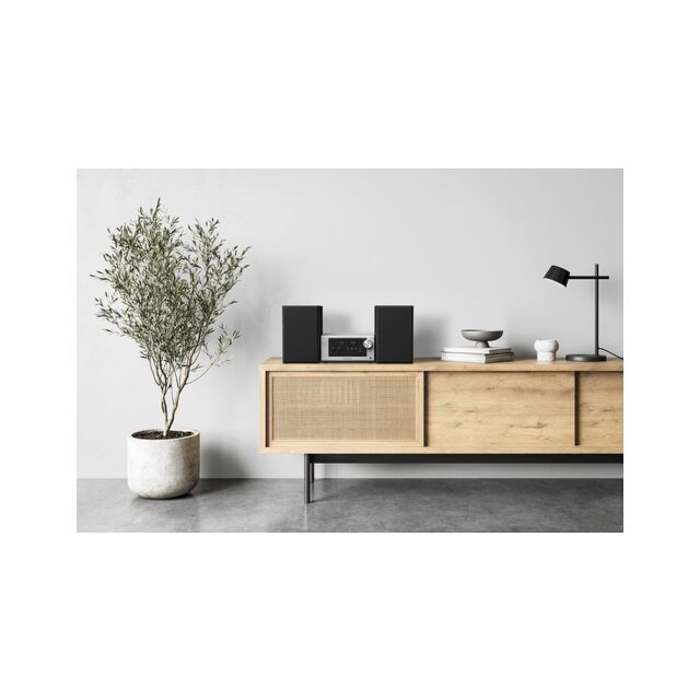 Panasonic SC-PM702EB-S CD Stereo System Black - Silver