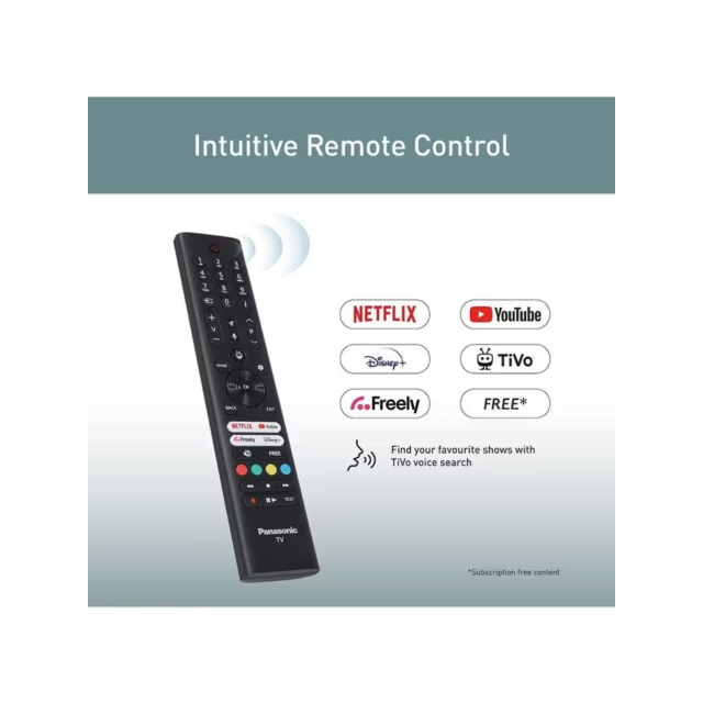 Panasonic TB-55W61AEYC 55inch 4K Led, Hdr Bright Panel, 60Hz, Dolby Vision, Dolby Atmos, Freely, TiVo