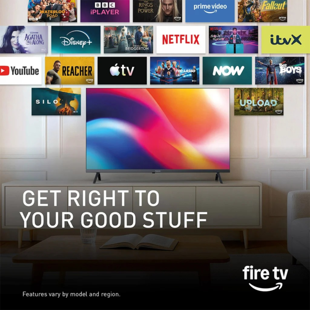 Panasonic TV-32S65CEYS 32inch Fhd Qled, Fire TV, Alexa Built-In, Hdr10, HD Colour Engine Processor, Do