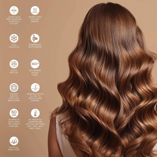 Paul Anthony H2115 'Stylepro' 9Mm Tight Curls Styler With Keratin Rose Gold