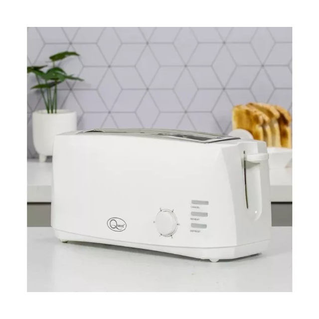 Quest 35049 4 Slice Toaster White