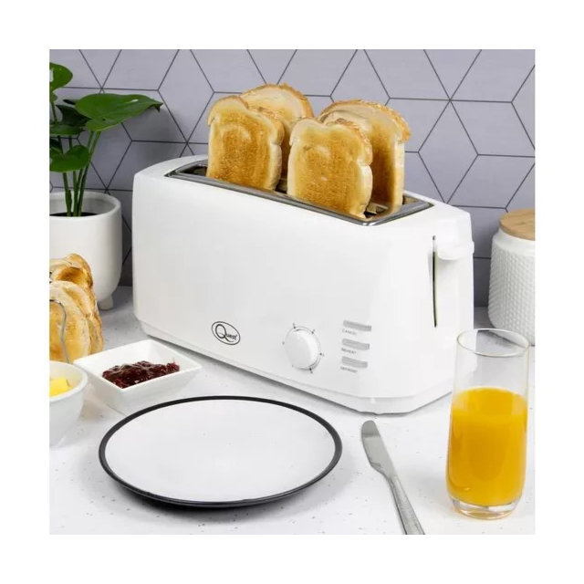 Quest 35049 4 Slice Toaster White