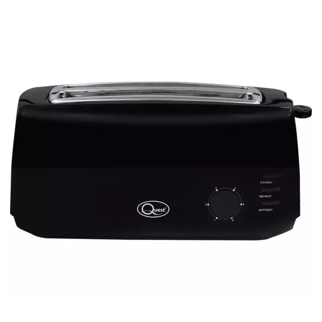 Quest 35069 4 Slice Toaster 1400W Black