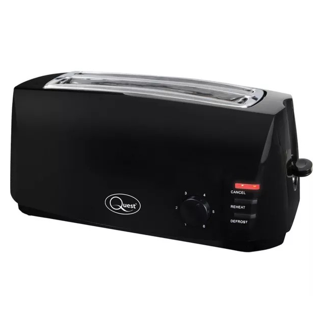 Quest 35069 4 Slice Toaster 1400W Black